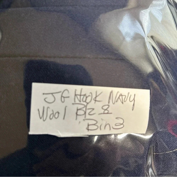 J. G. Hook Women’s Size 8 Vintage Navy Blue Wool‎ Blazer Double Breasted Career - Picture 13 of 13